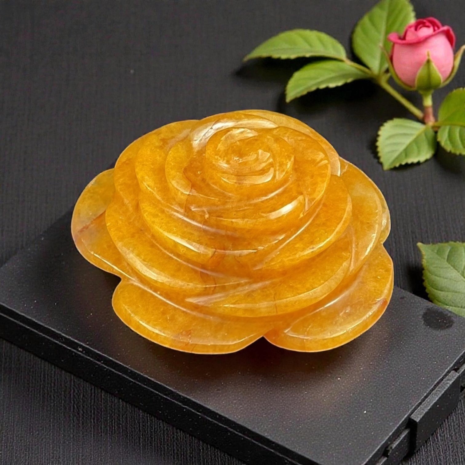 Yellow Aventurine Flower