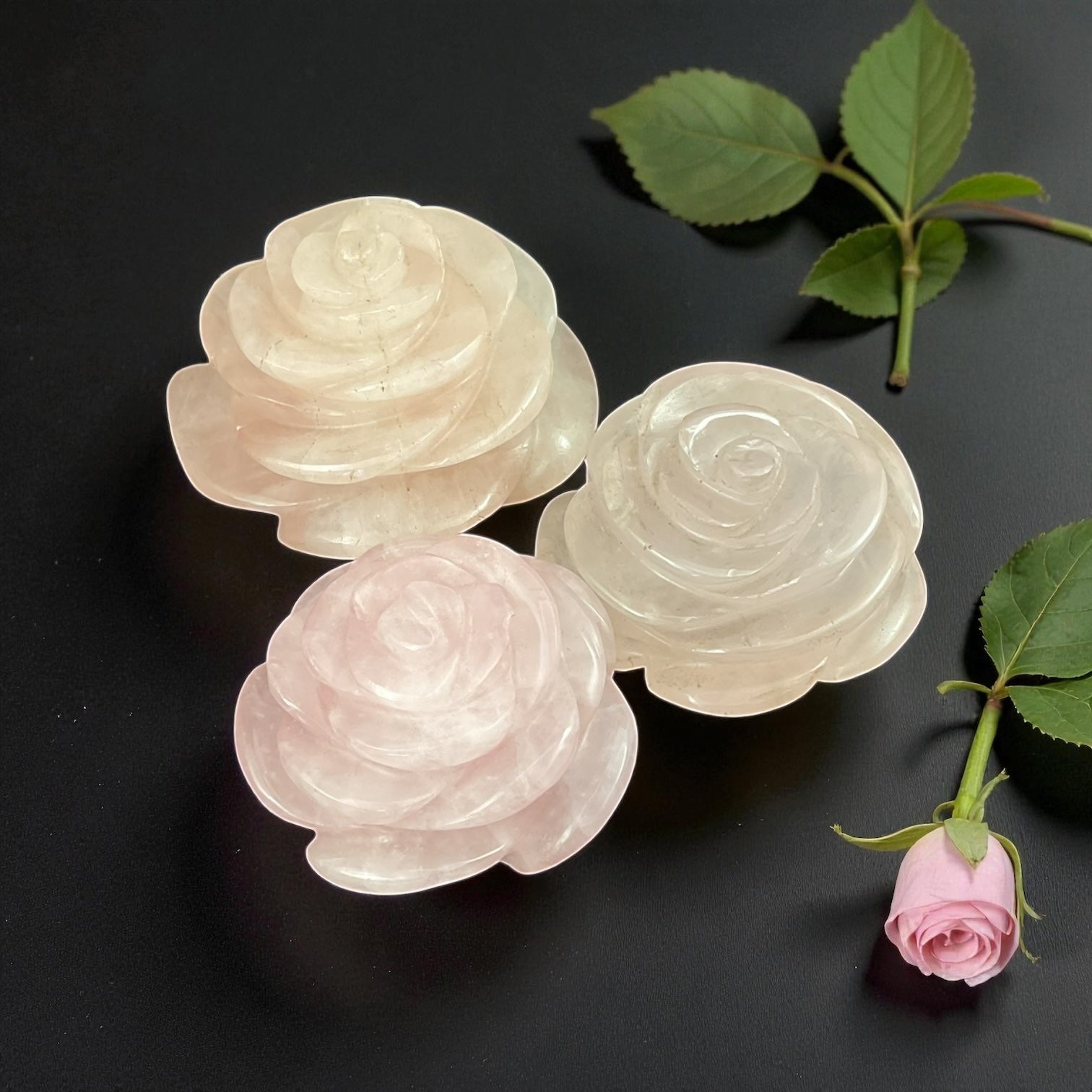 Rose Quartz Flower