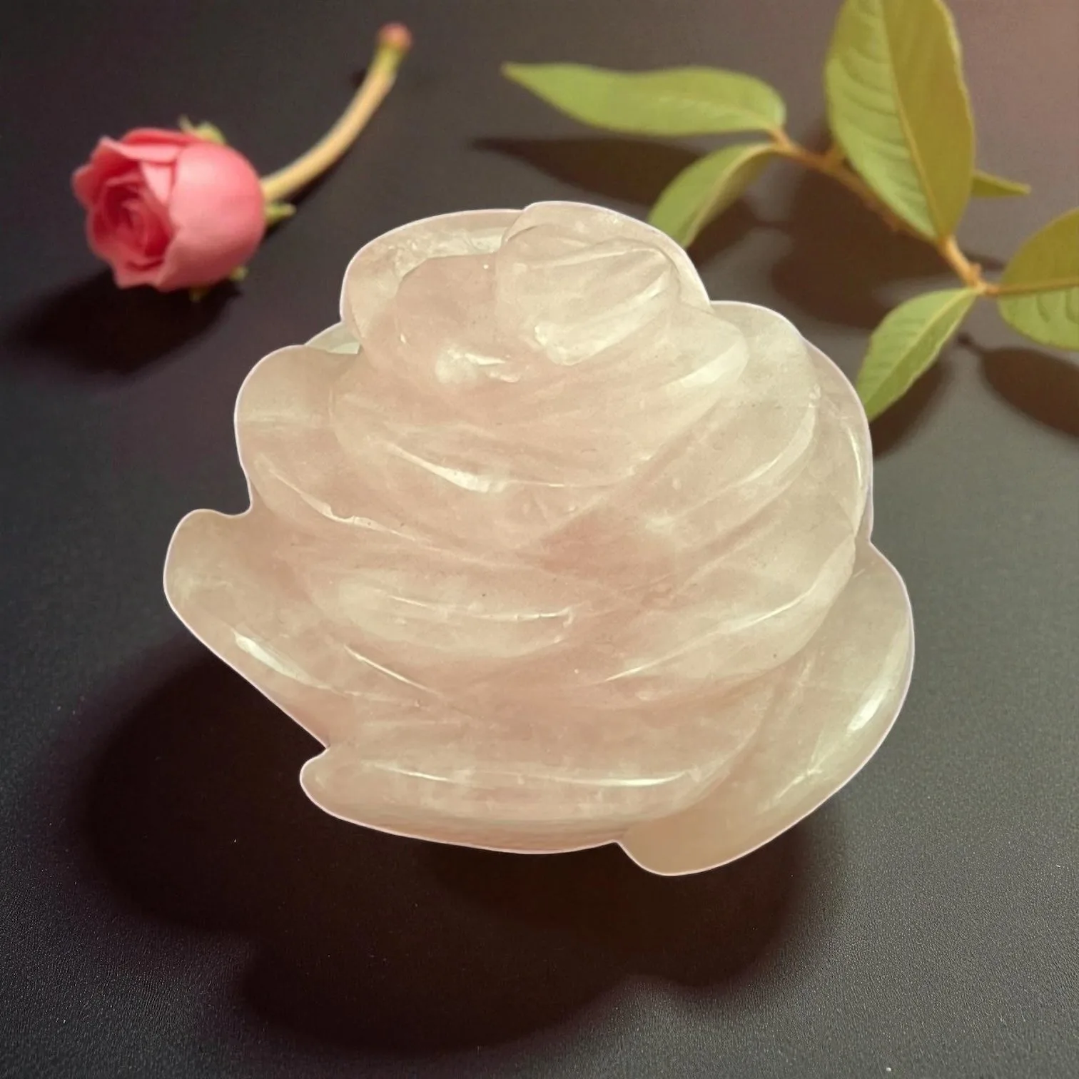 Rose Quartz Flower