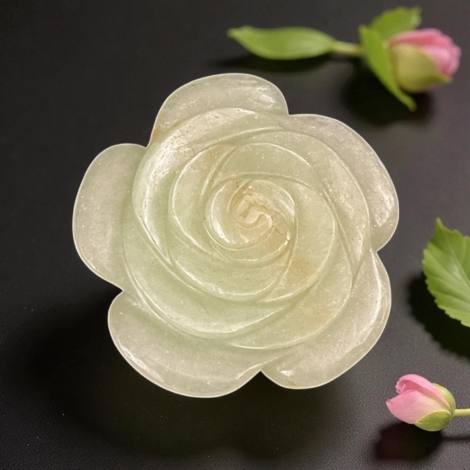 Green Aventurine Flower