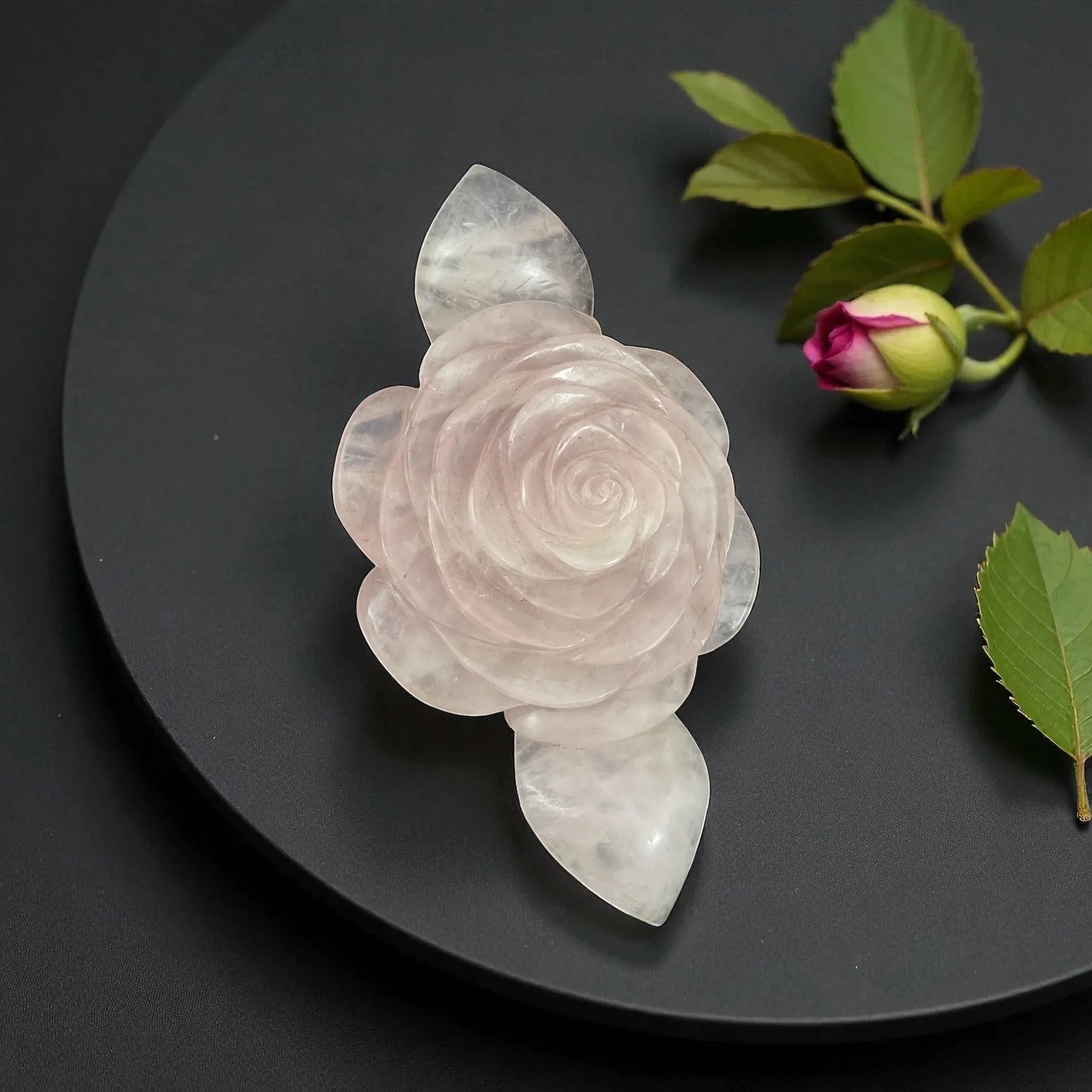 Rose Quartz Flower