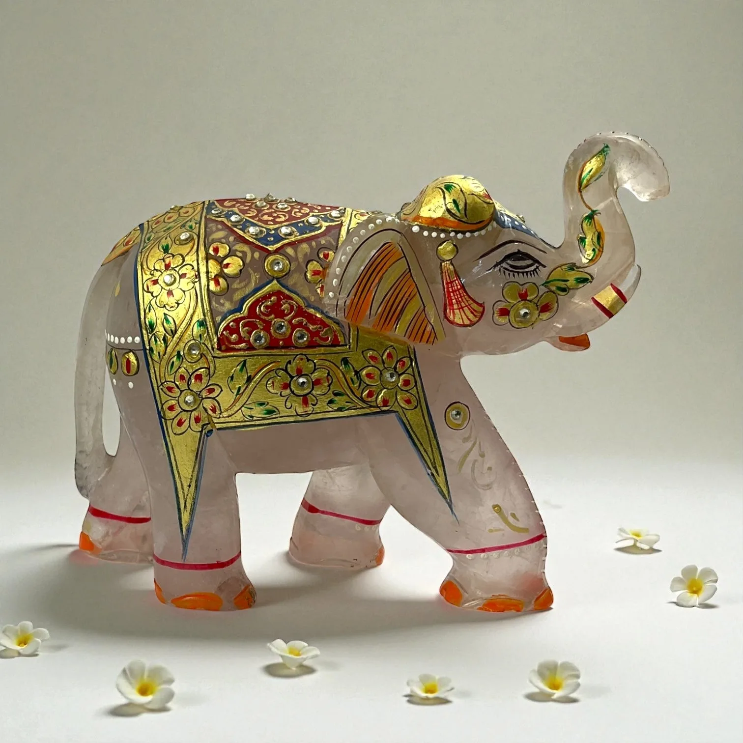 Rose Quartz Elephant