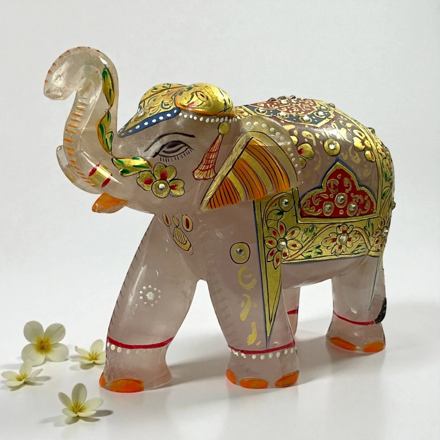 Rose Quartz Elephant