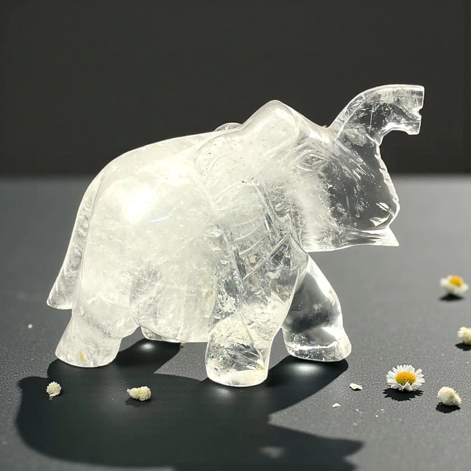 Clear Quartz Elephant