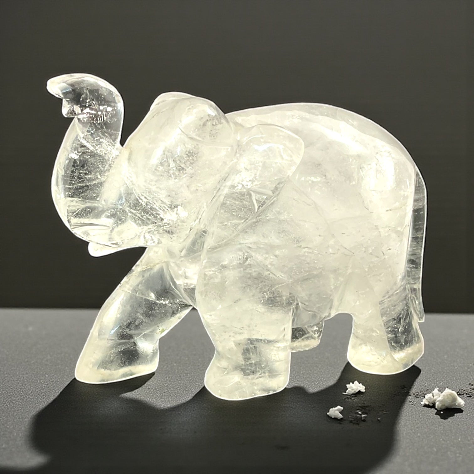 Clear Quartz Elephant