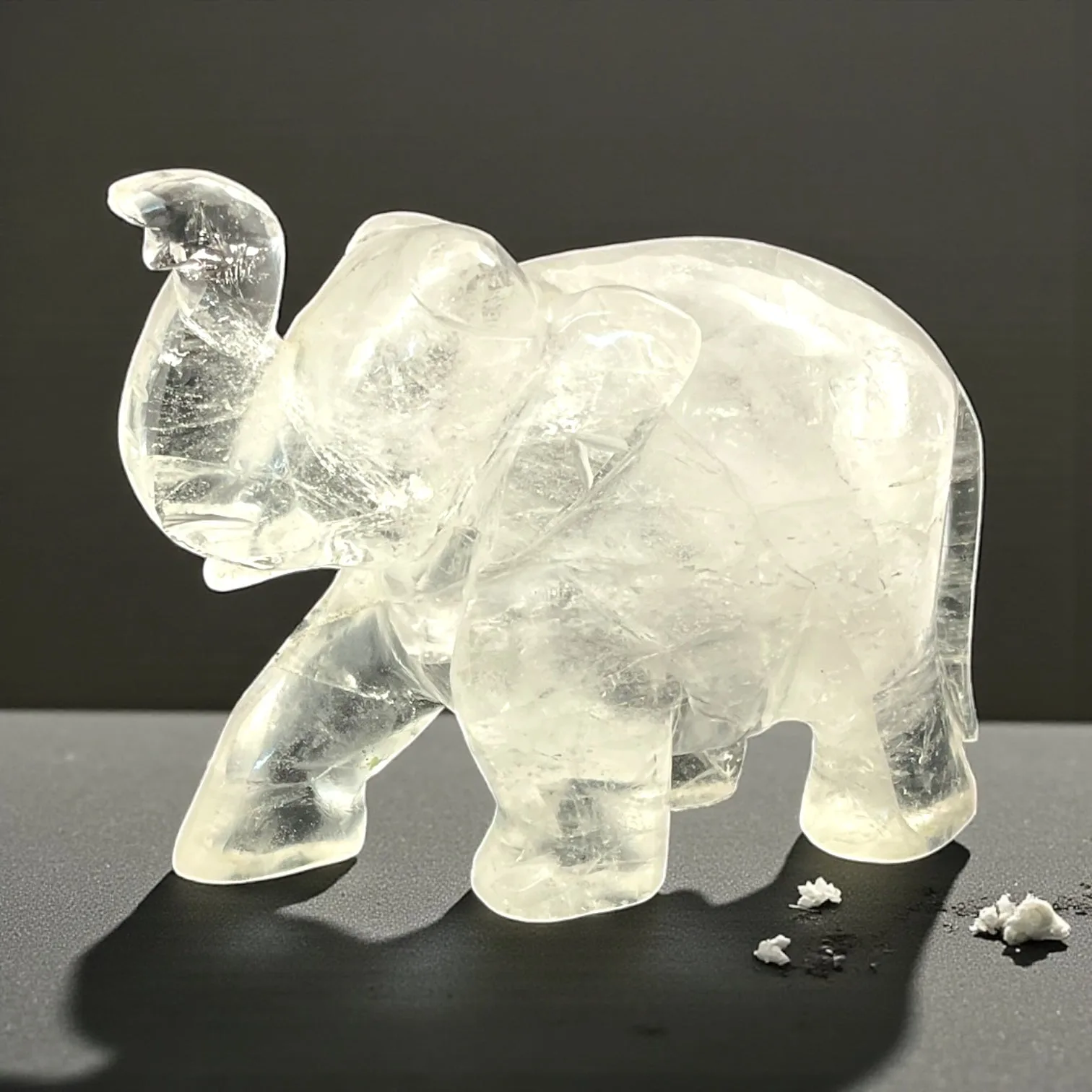 Clear Quartz Elephant