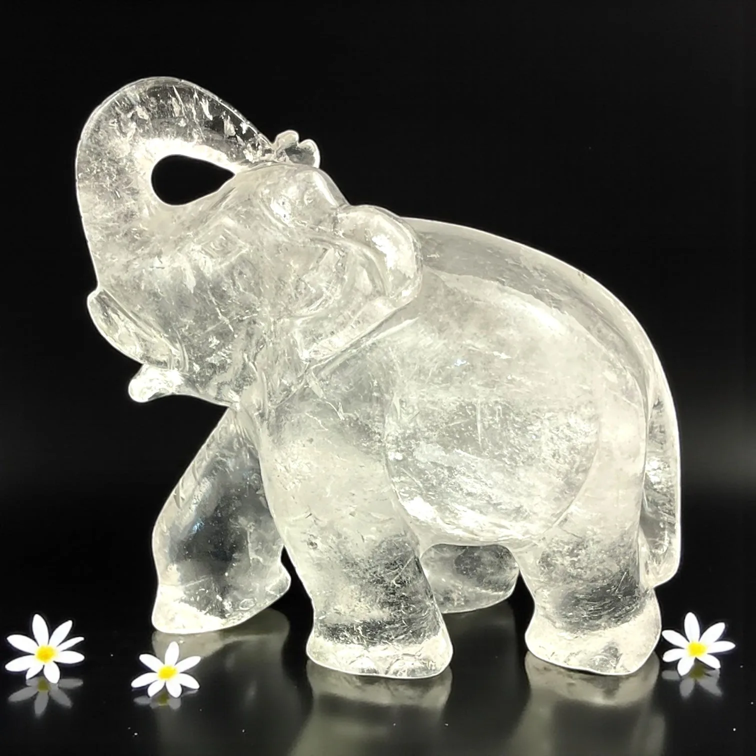 Clear Quartz Elephant