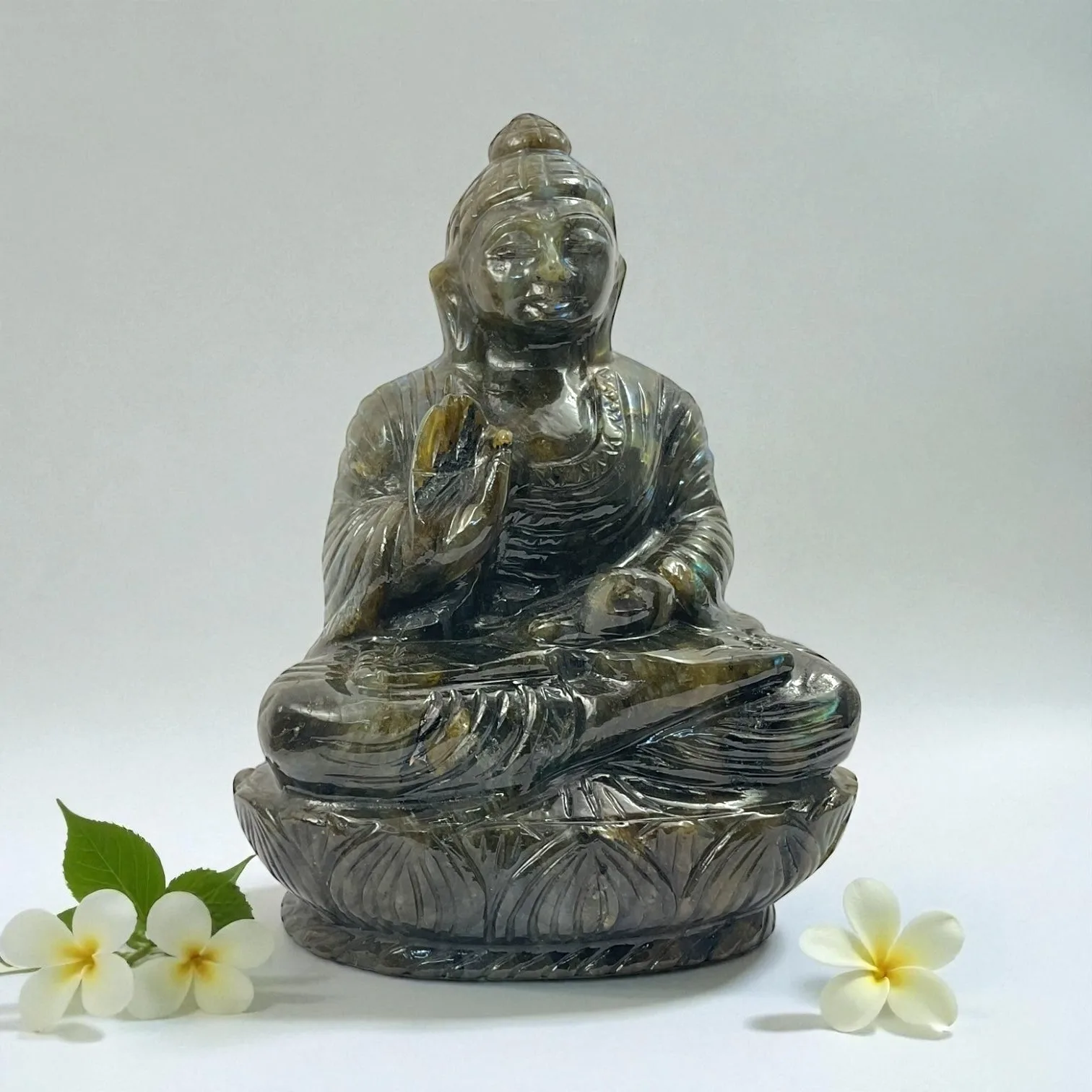 Labrodorite Buddha