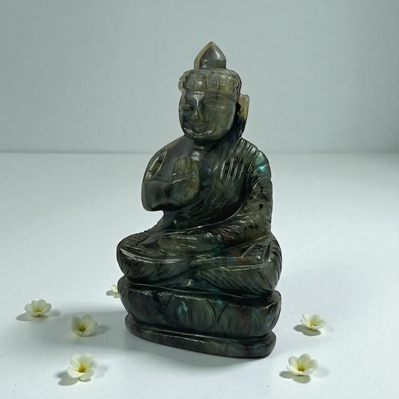 Labrodorite Buddha