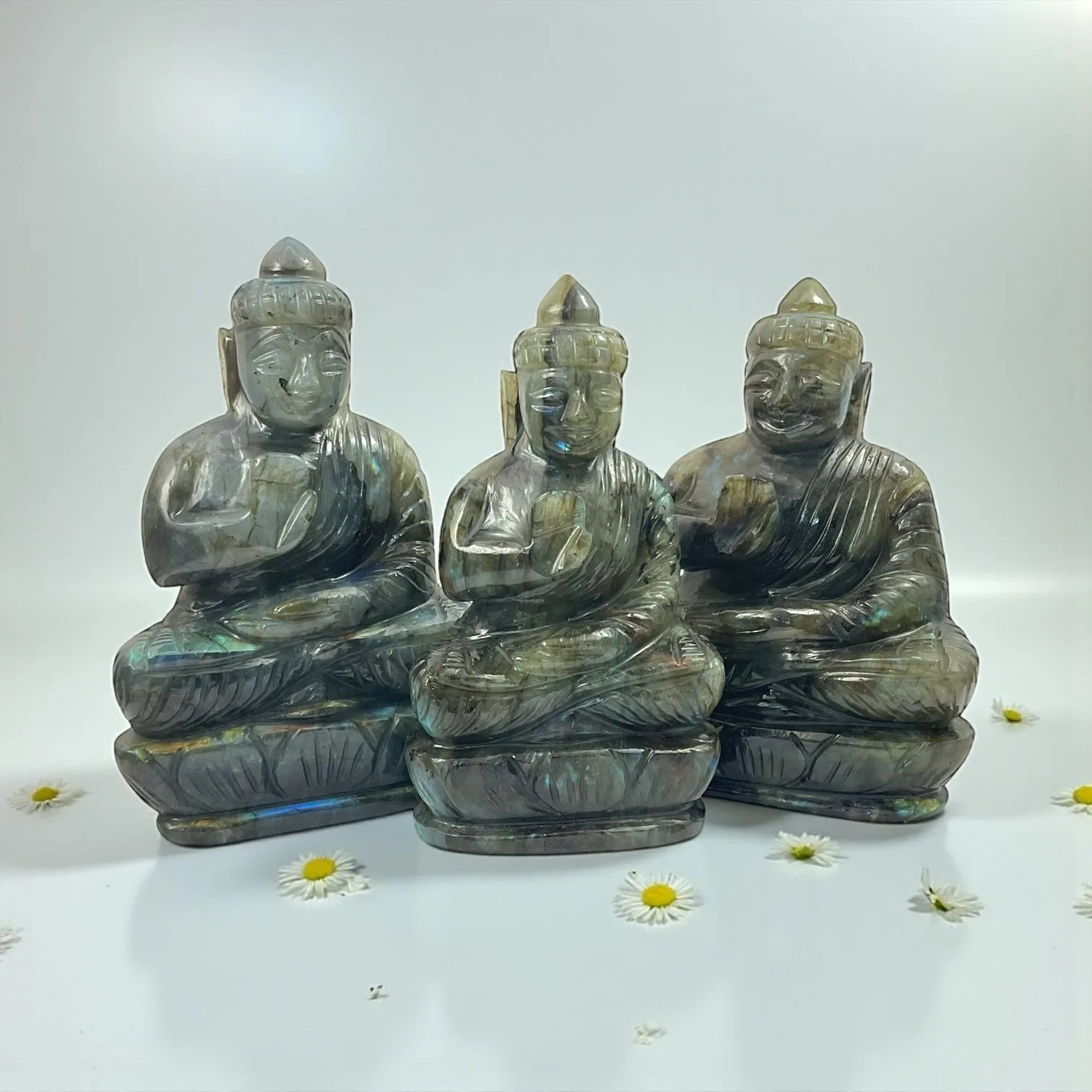Labrodorite Buddha