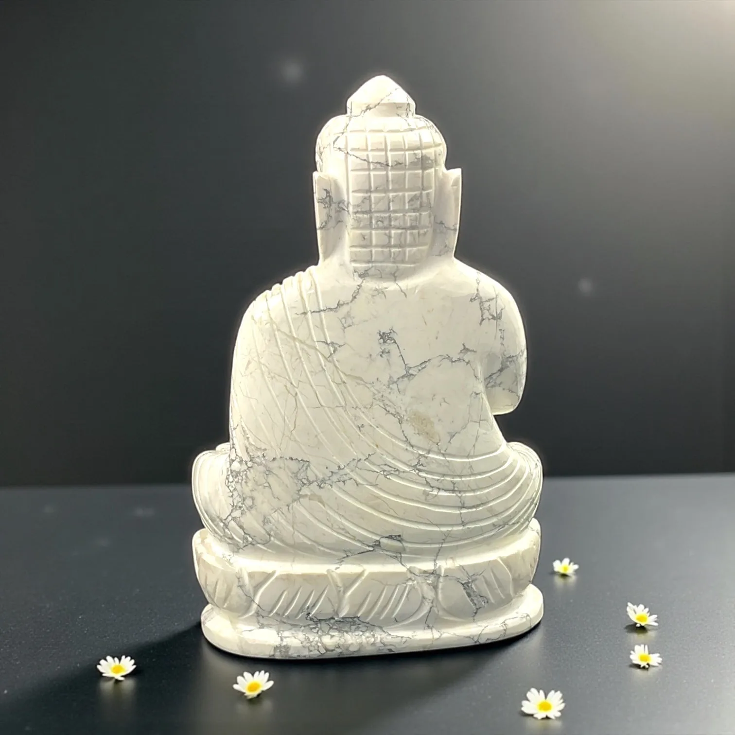 Howlite Buddha