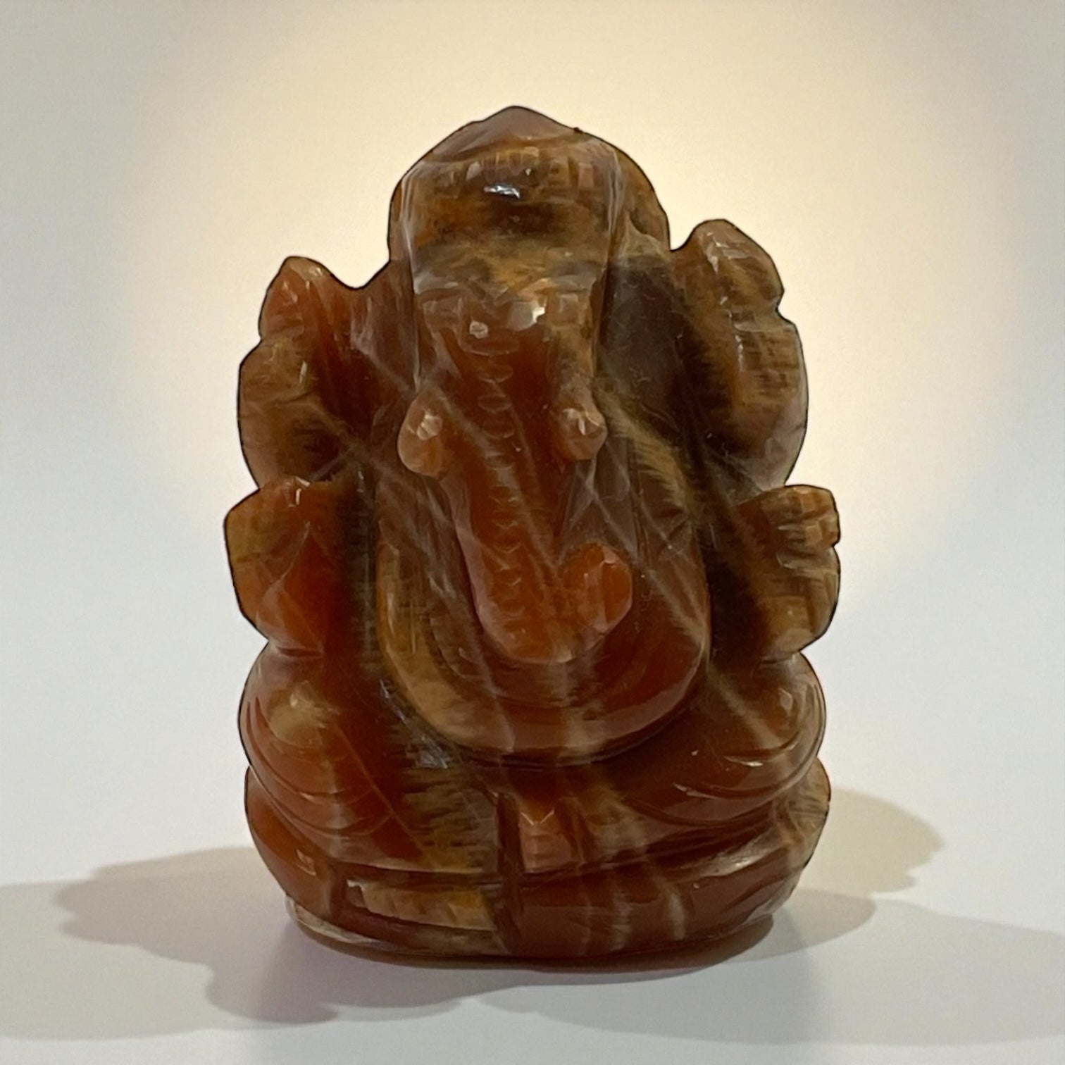 Peach Moonstone Ganesha