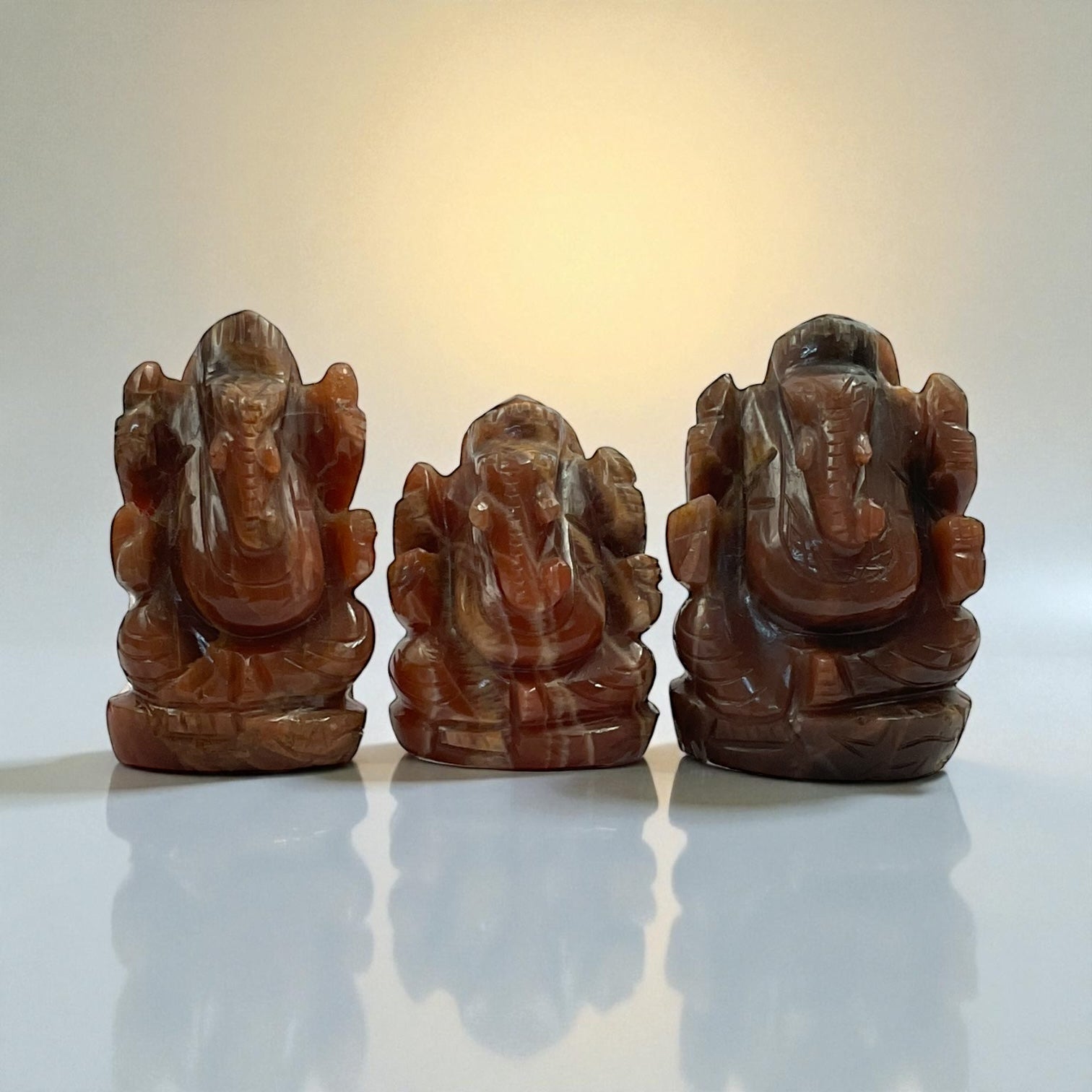 Peach Moonstone Ganesha