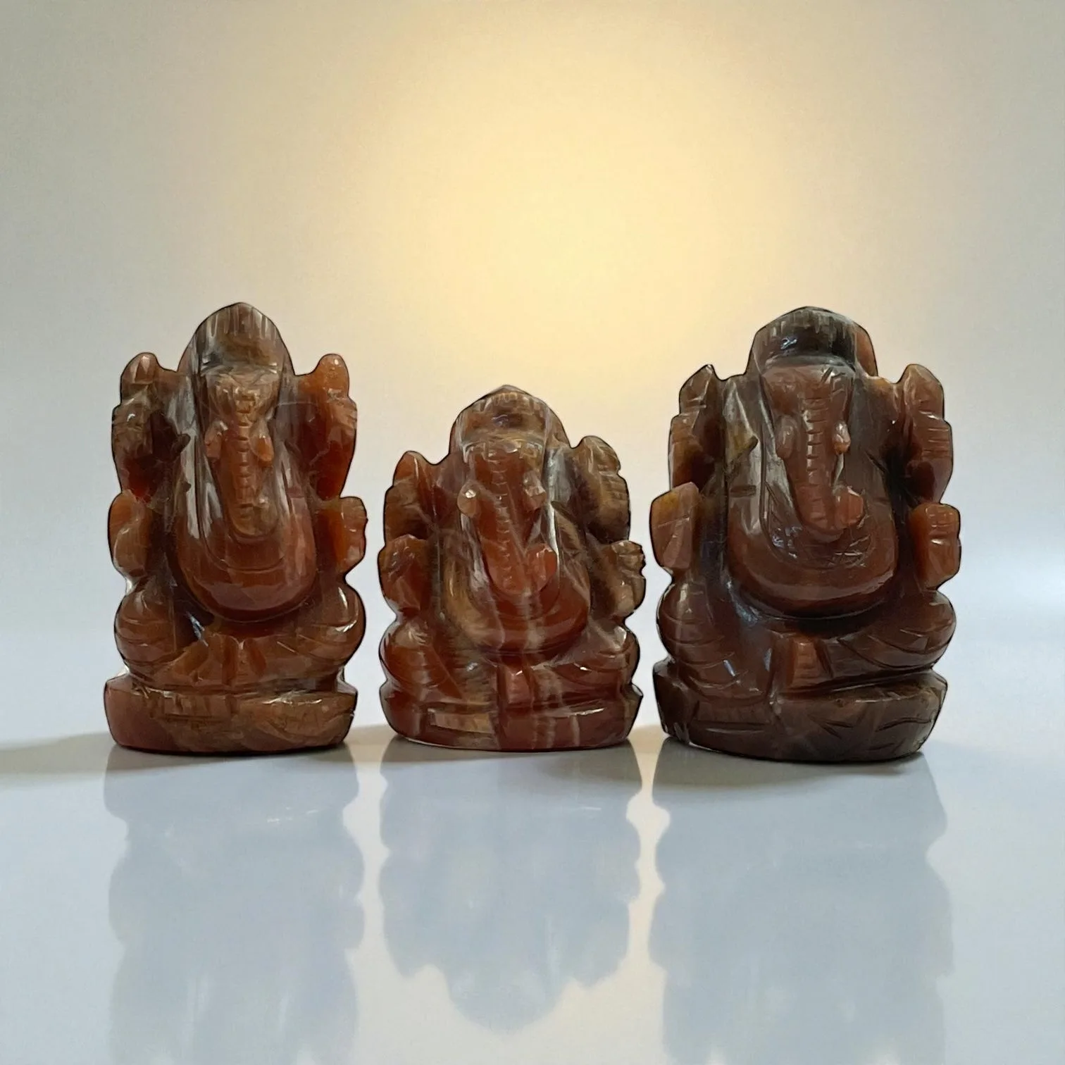Peach Moonstone Ganesha