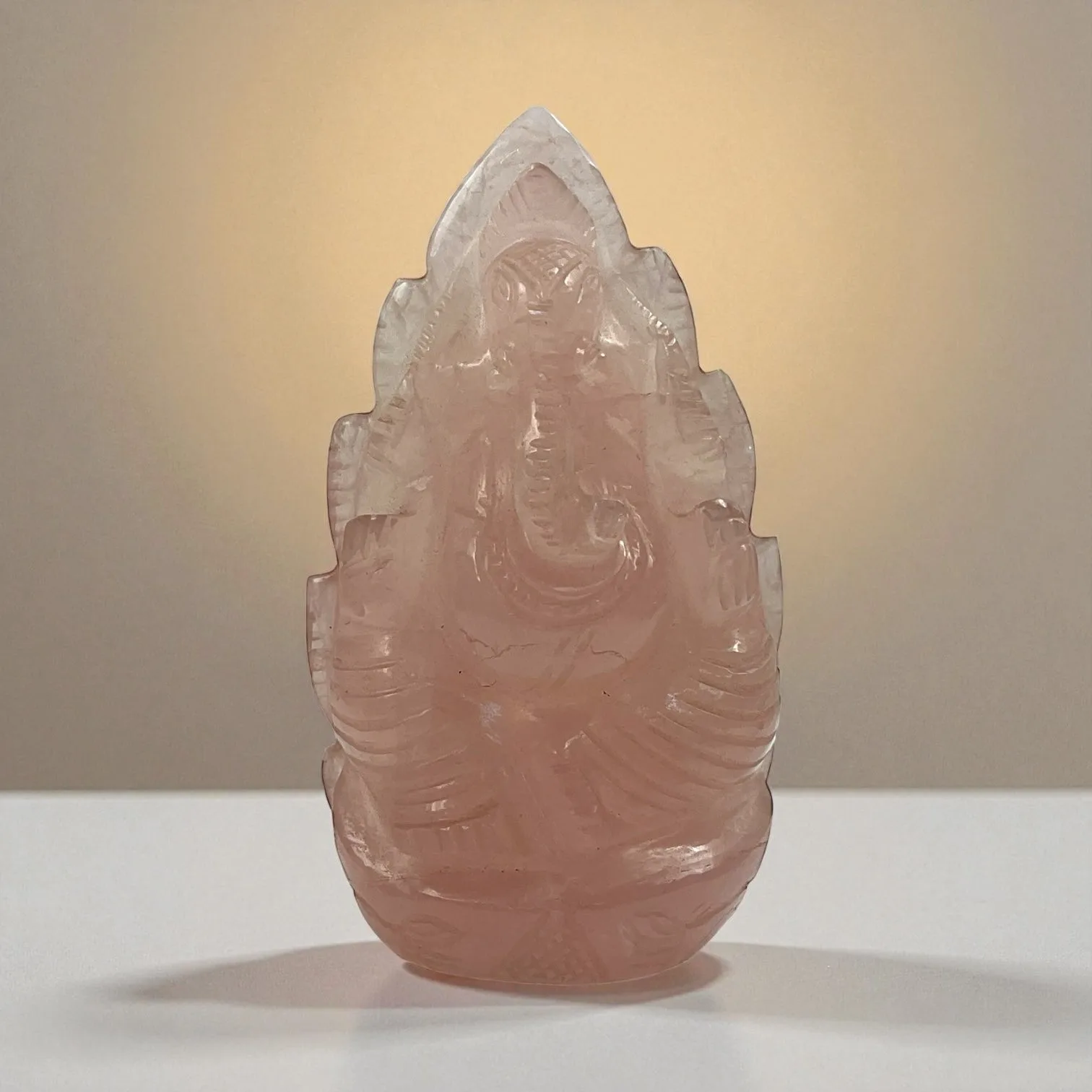 Rose Quartz Ganesha