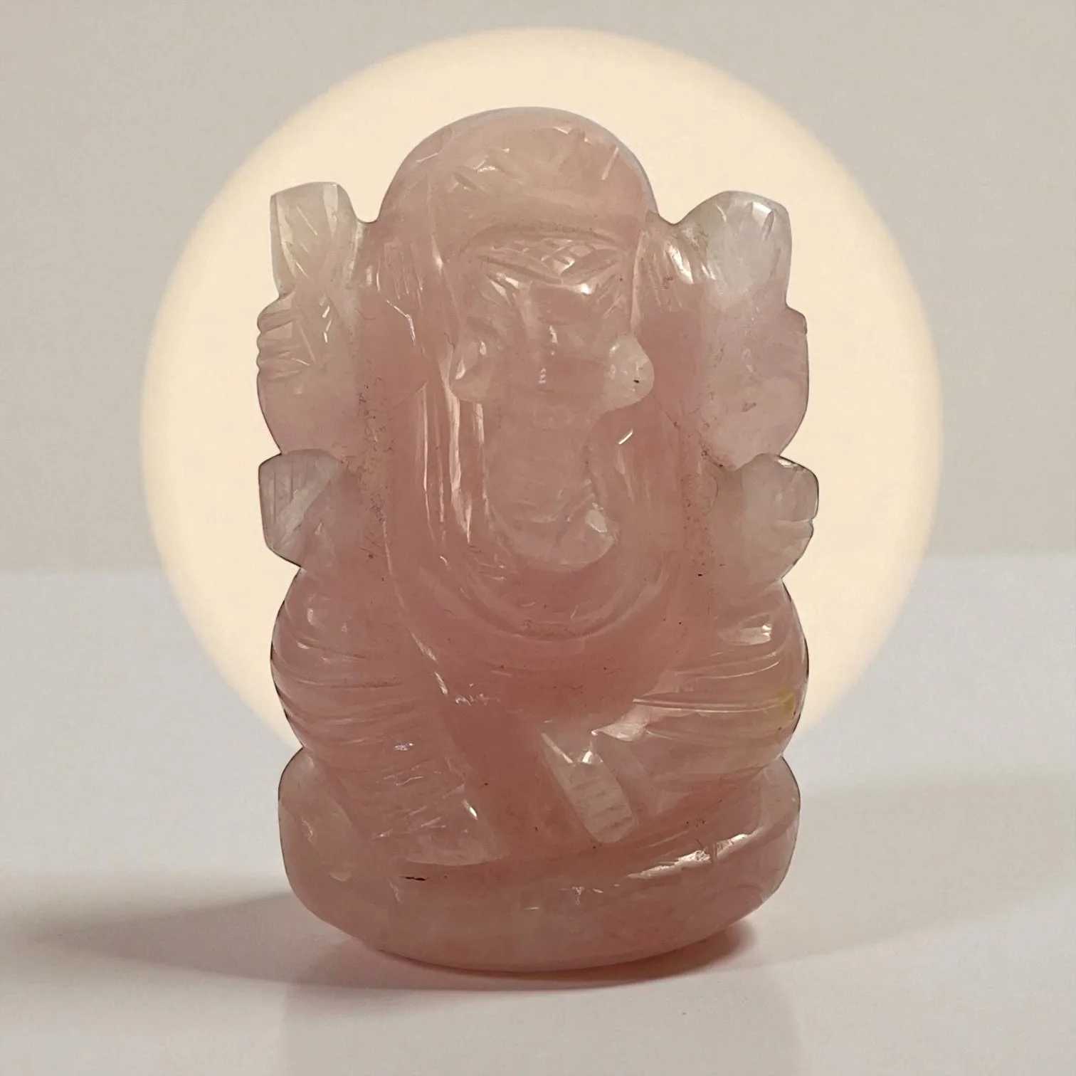 Rose Quartz Ganesha