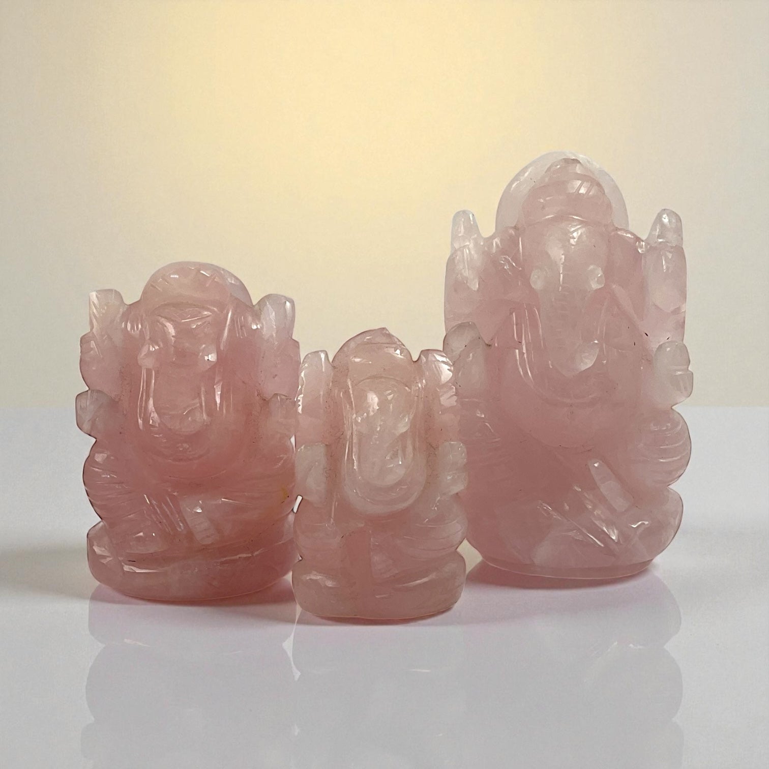 Rose Quartz Ganesha
