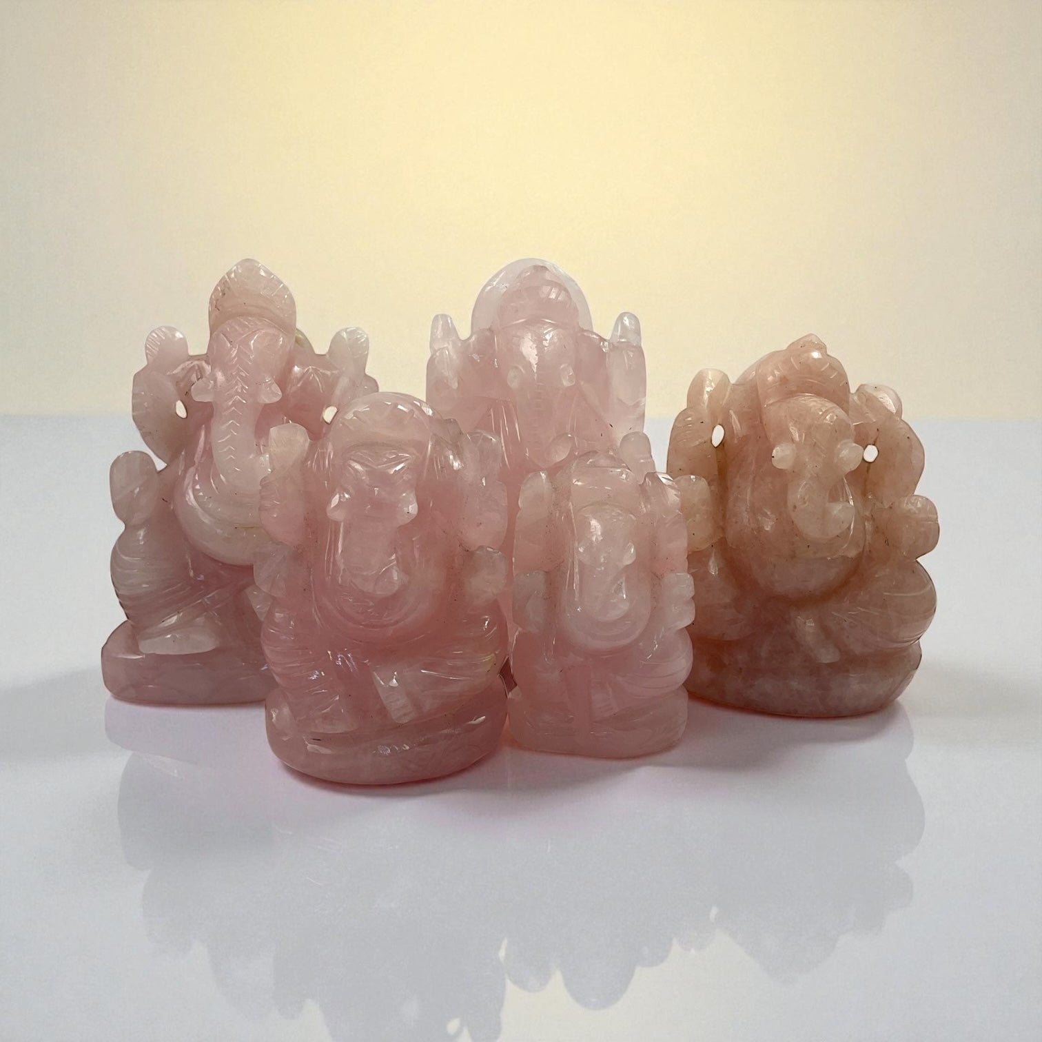 Rose Quartz Ganesha