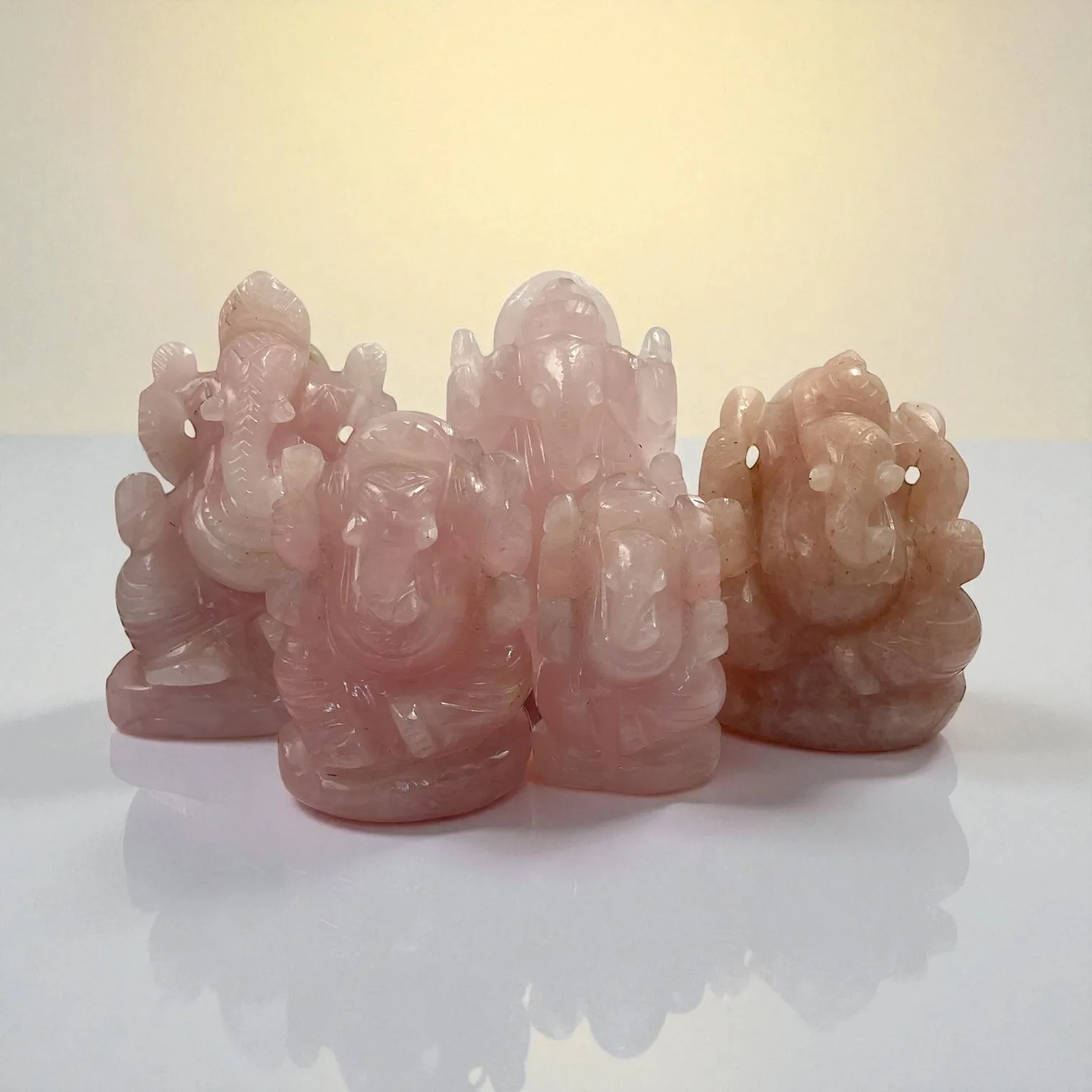 Rose Quartz Ganesha