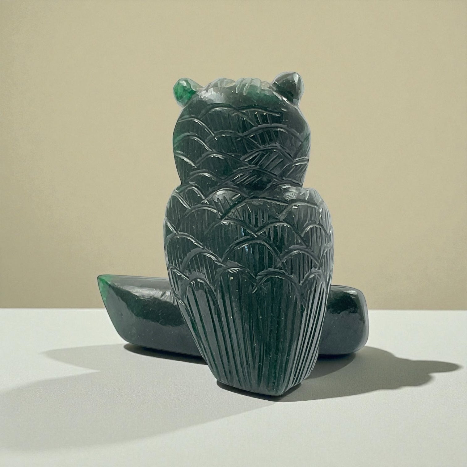 Green Aventurine Owl