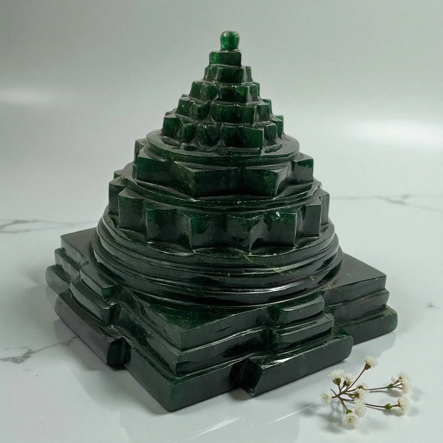 Green Aventurine Shri Yantra