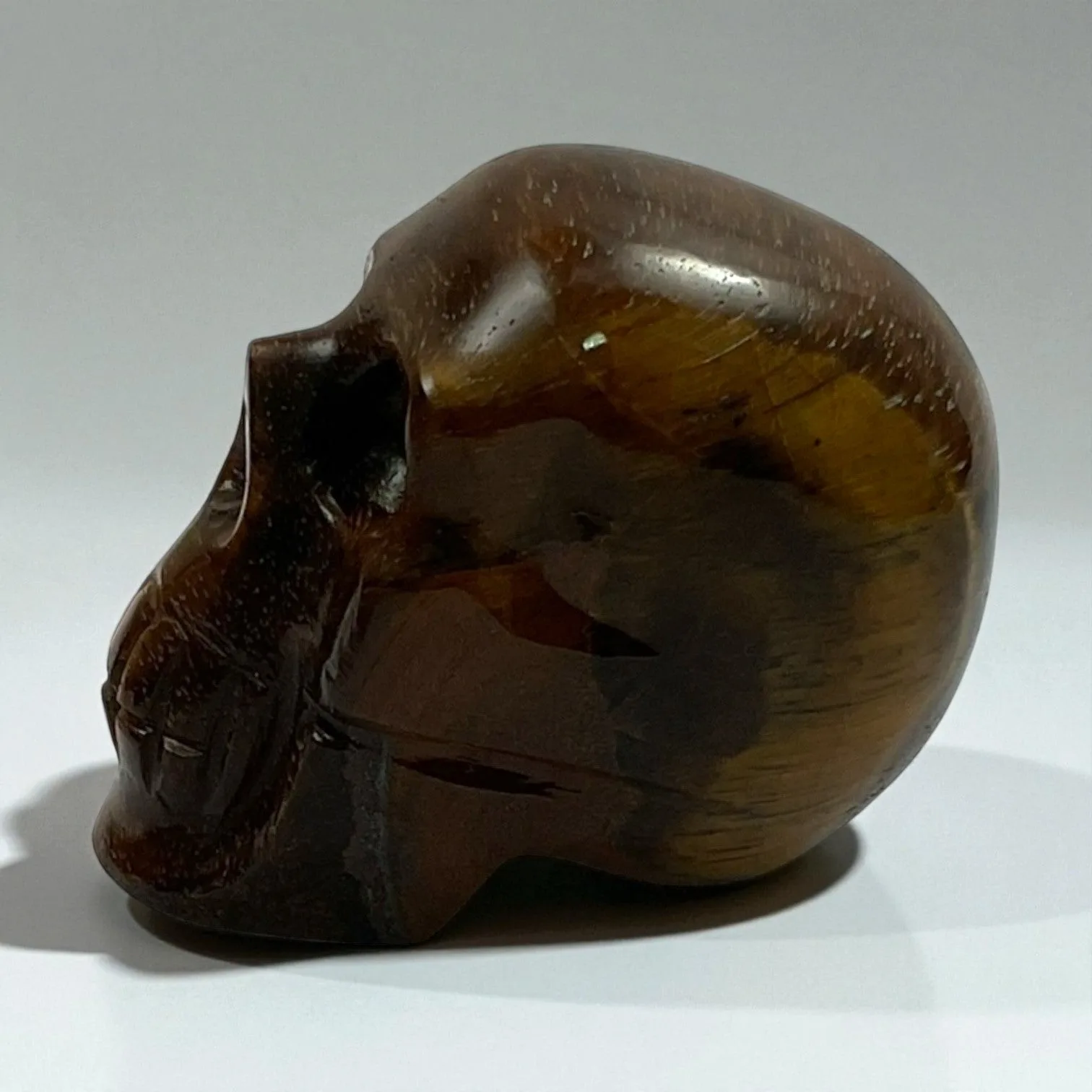 Tiger Eye Skull