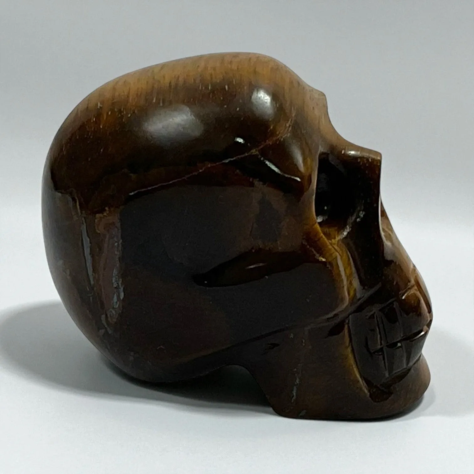 Tiger Eye Skull