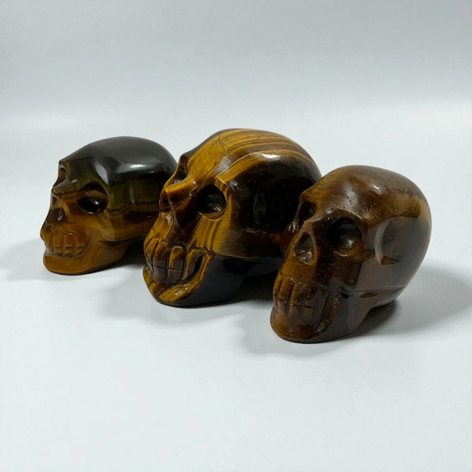 Tiger Eye Skull