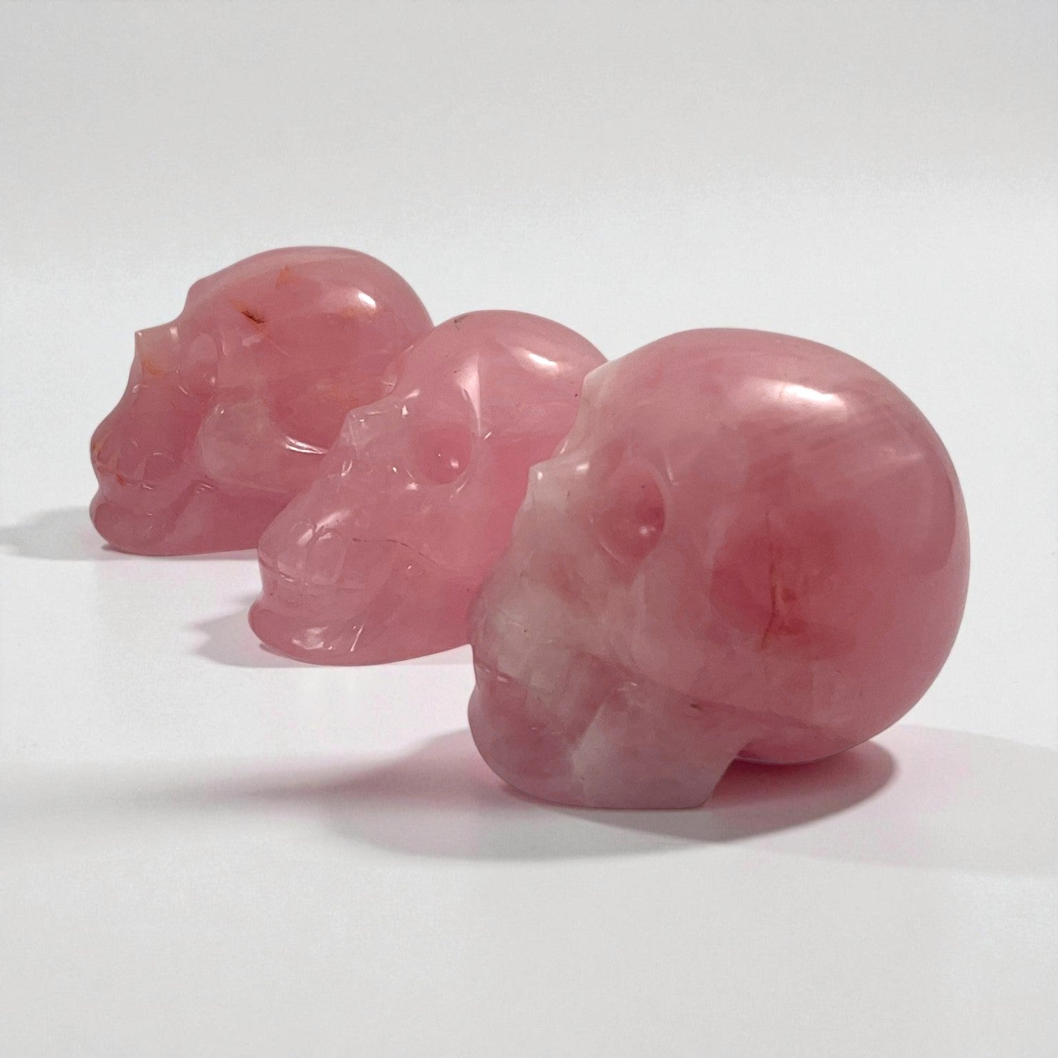 Rose Quartz Skull