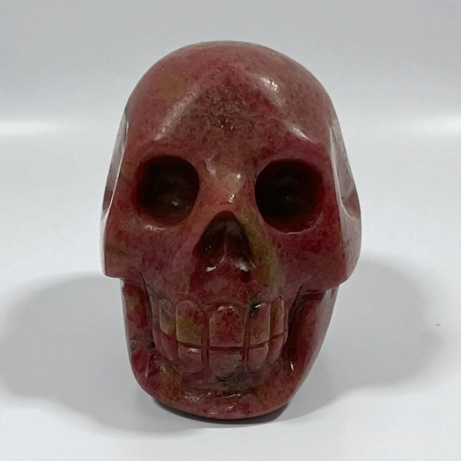 Rhodonite Skull