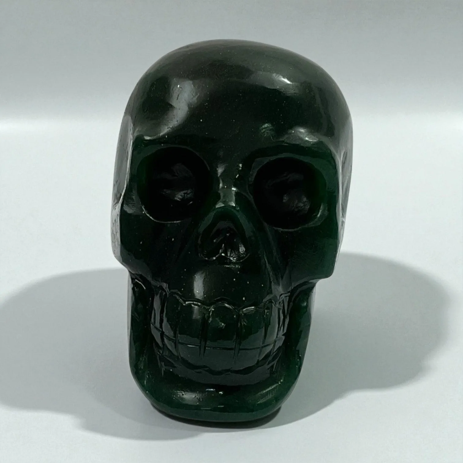 Green Aventurine Skull