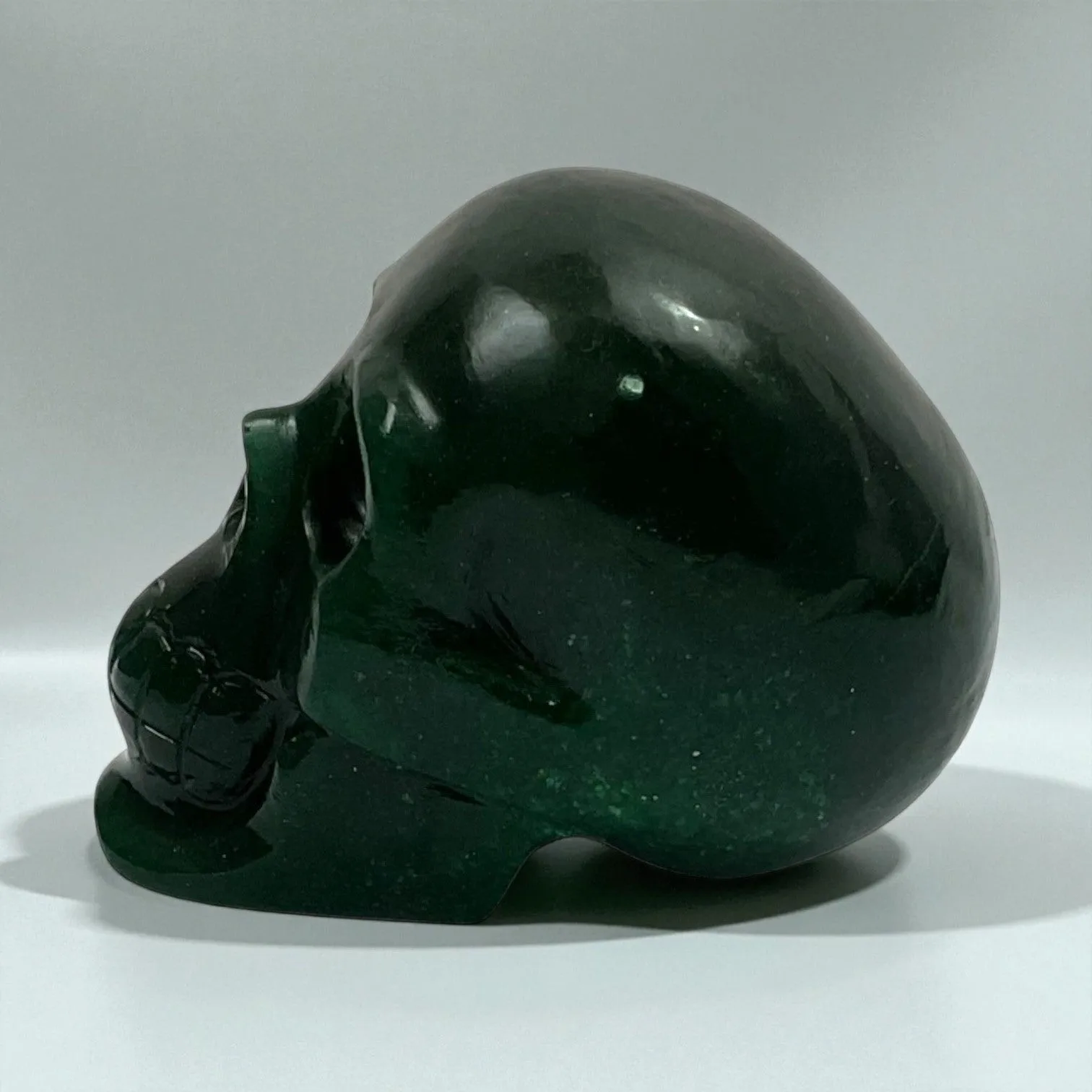 Green Aventurine Skull