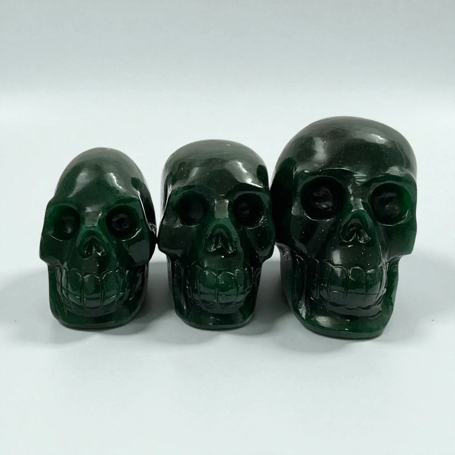 Green Aventurine Skull