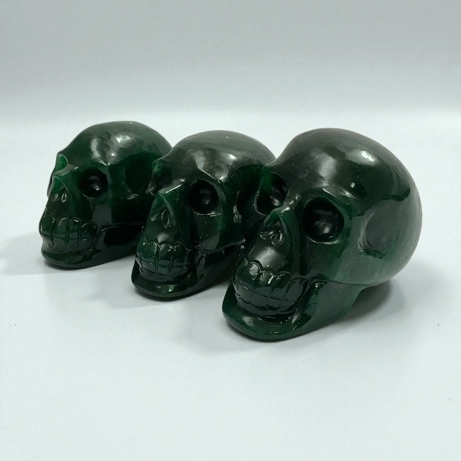 Green Aventurine Skull