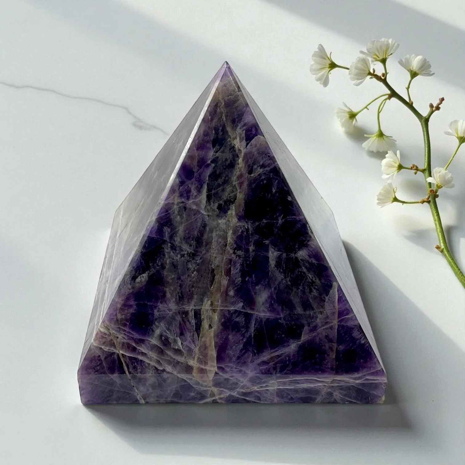 Amethyst pyramid