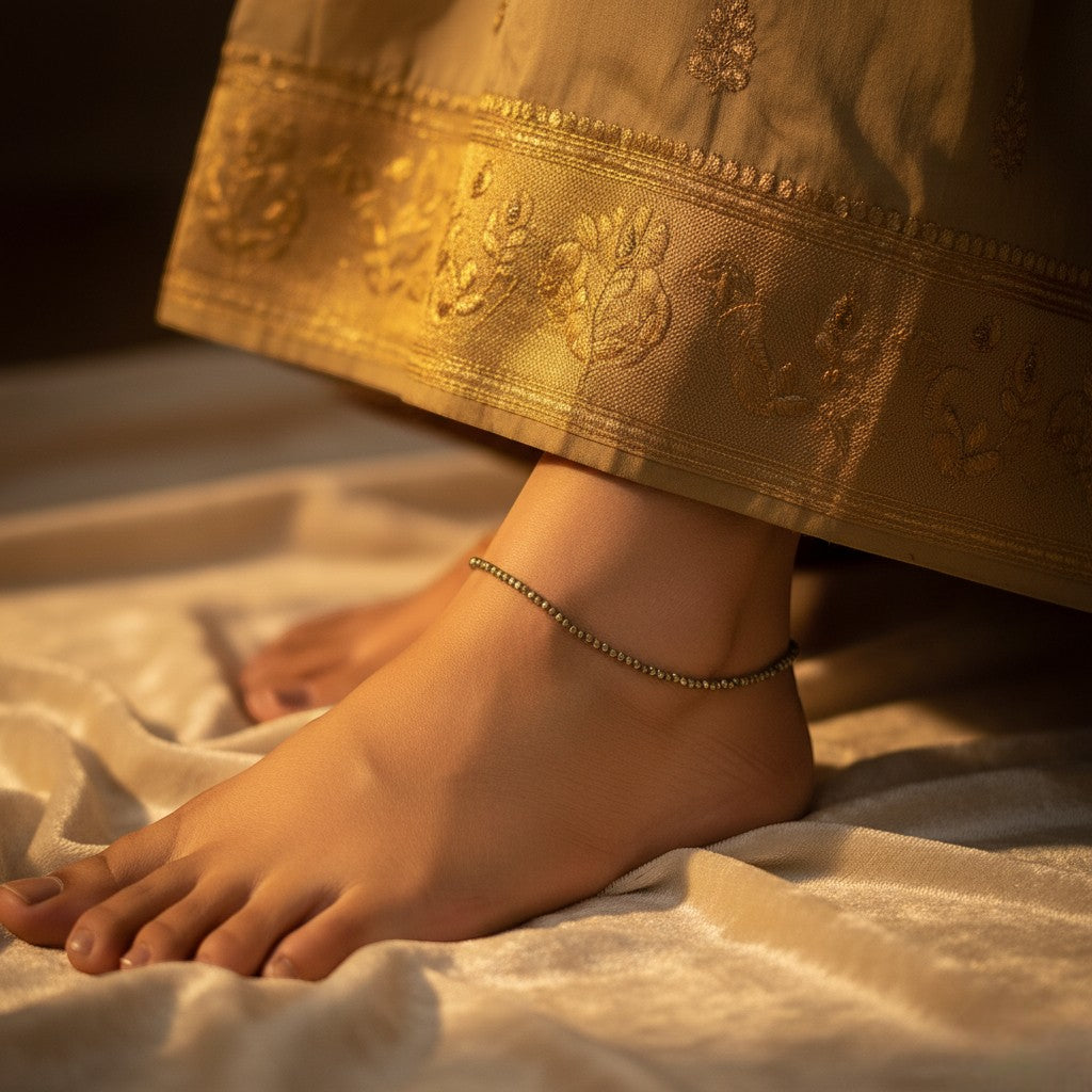 Pyrite Anklet (Single Pic)