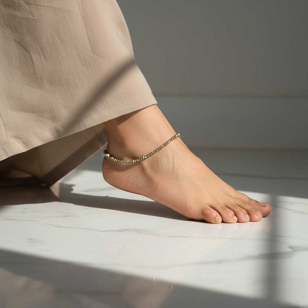 Pyrite Anklet (Single Pic)