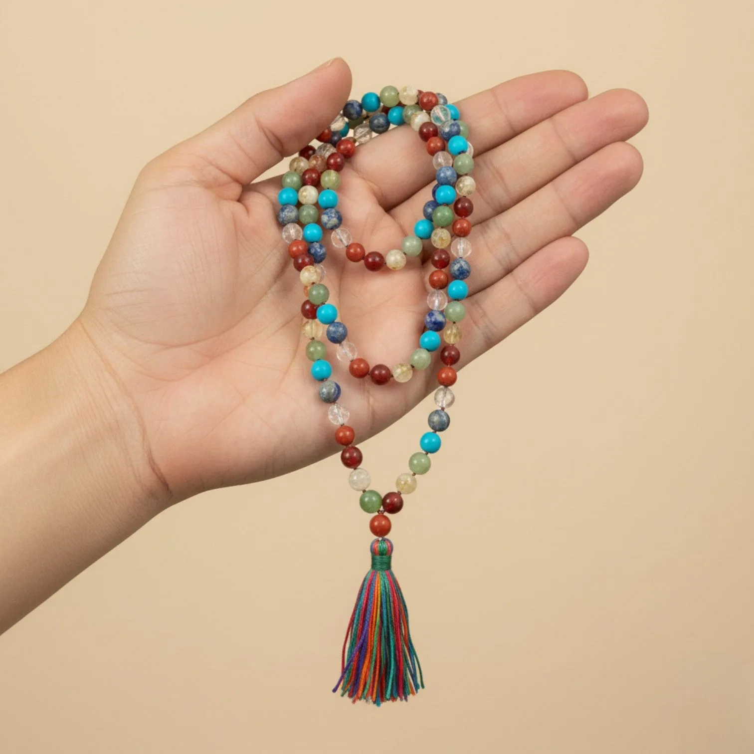 7 Chakra Mala (108 beads) 8 mm