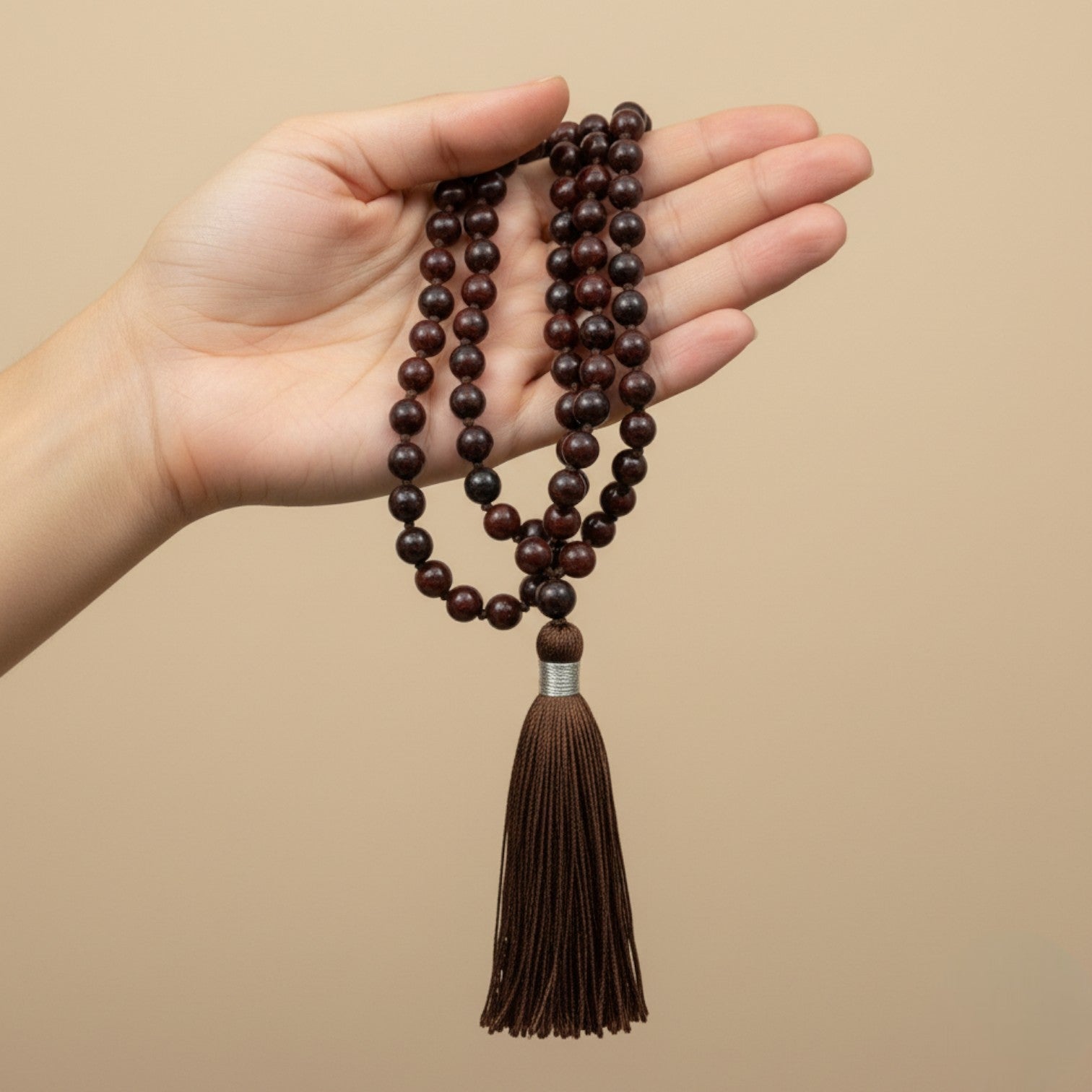 Brecciated Red Jasper Mala (108 beads) 8 mm