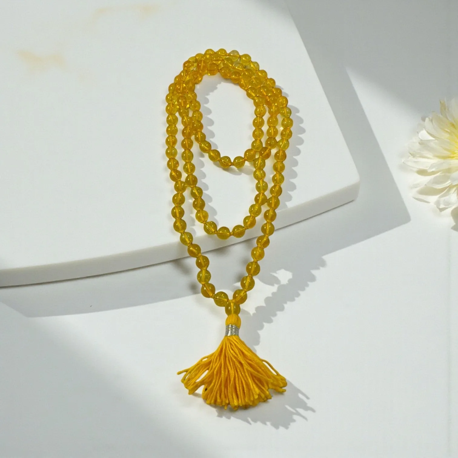 Citrine Mala (108 beads) 8 mm