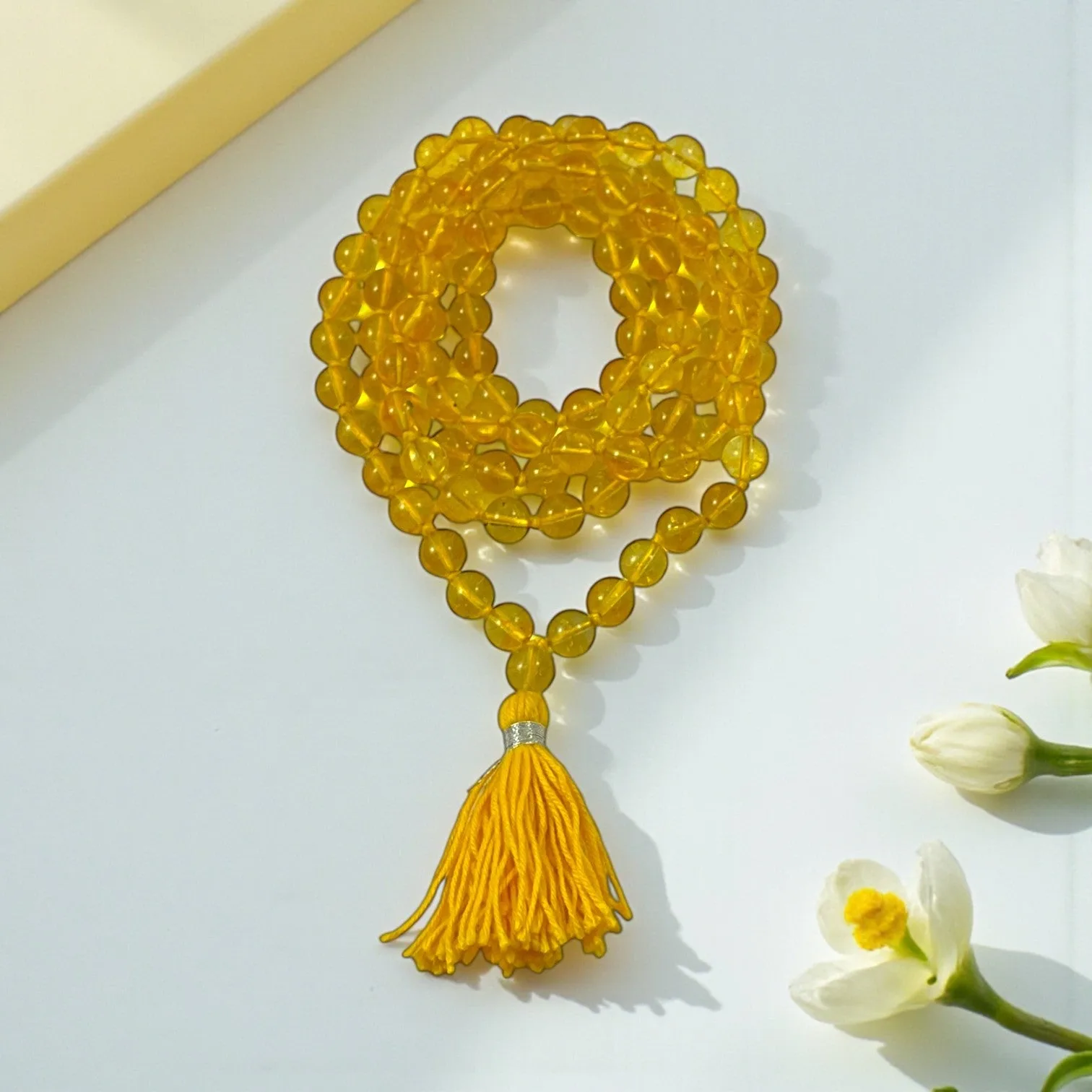 Citrine Mala (108 beads) 8 mm