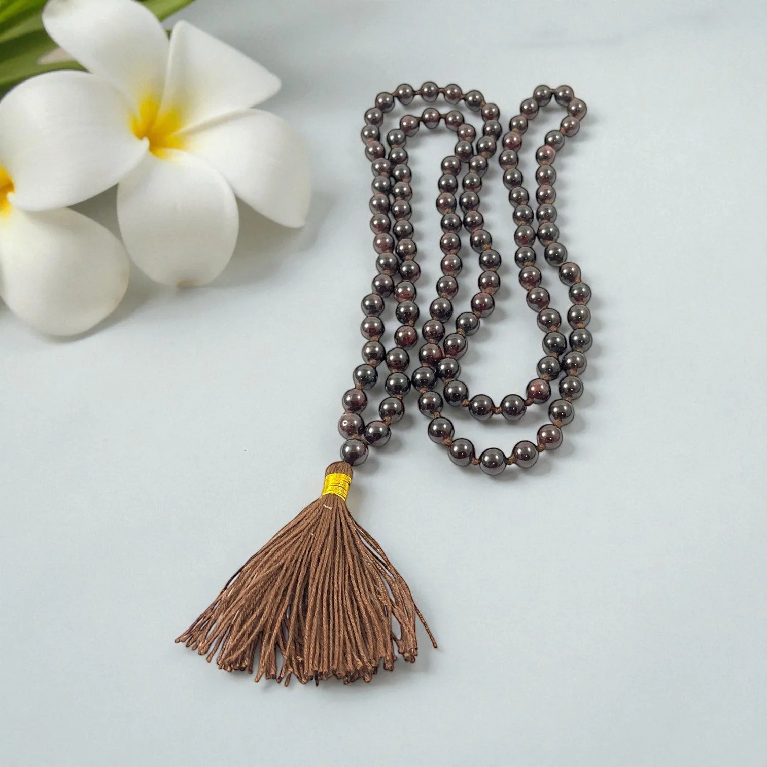 Garnet Mala (108 beads) 8 mm