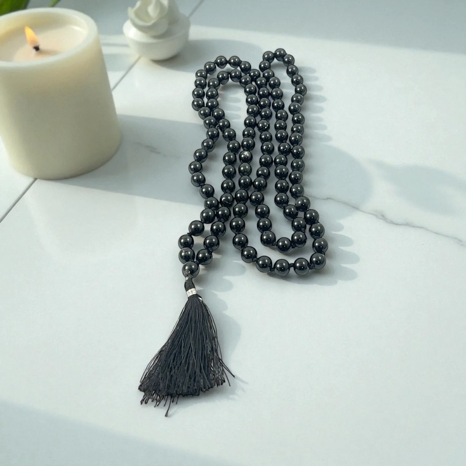 Black Obsidian Mala (108 beads) 8 mm