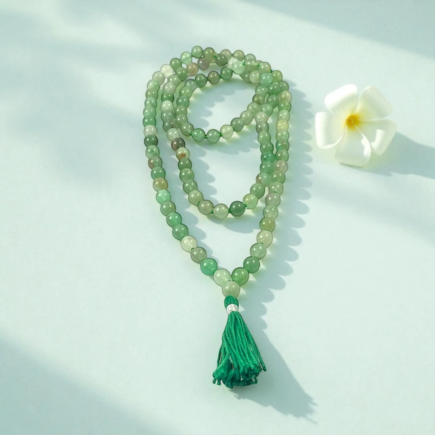 Green Aventurine Mala (108 beads) 8 mm