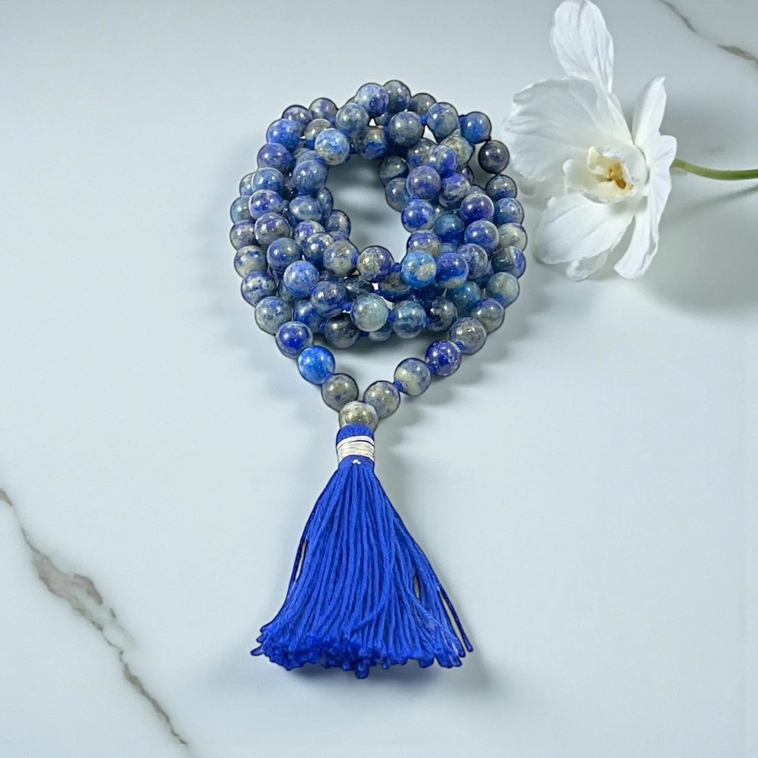 Lapis Lazuli Mala (108 beads) 8 mm
