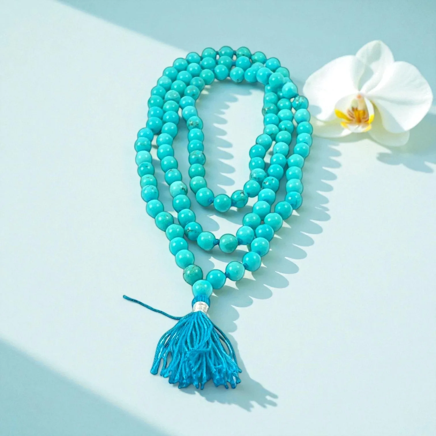 Turquaise Mala (108 beads) 8 mm