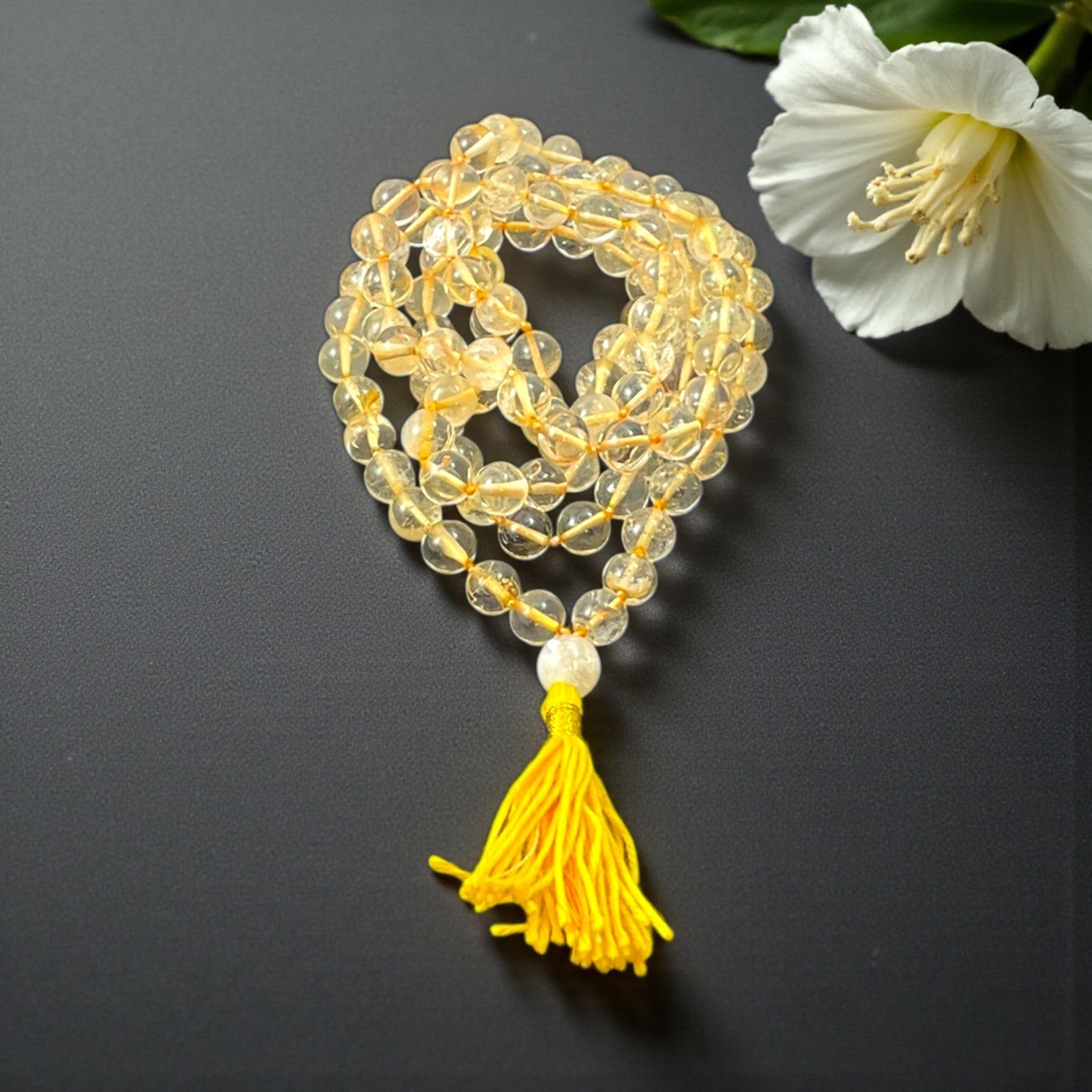 Citrine Mala (108 beads) 7 mm