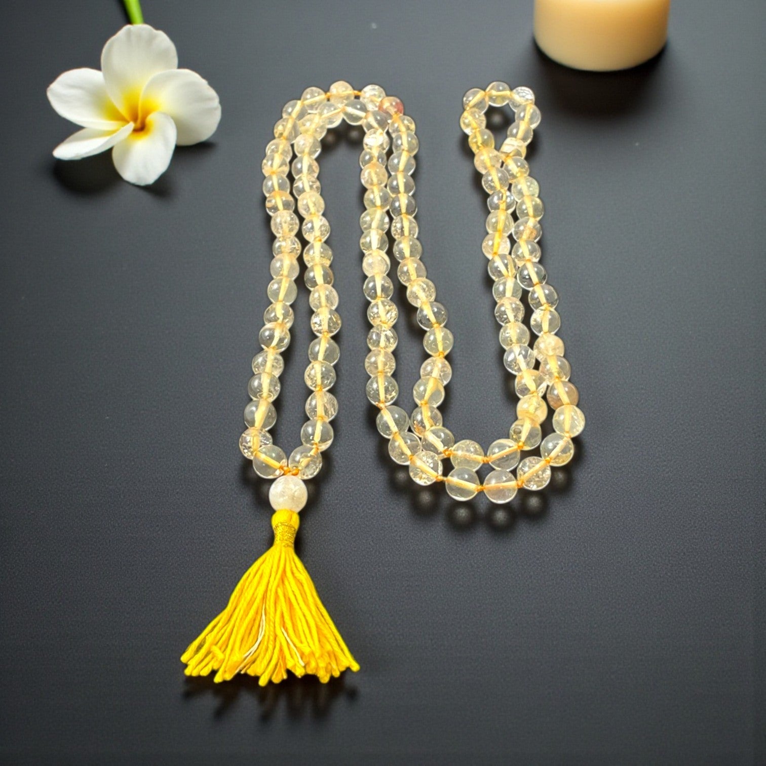 Citrine Mala (108 beads) 7 mm