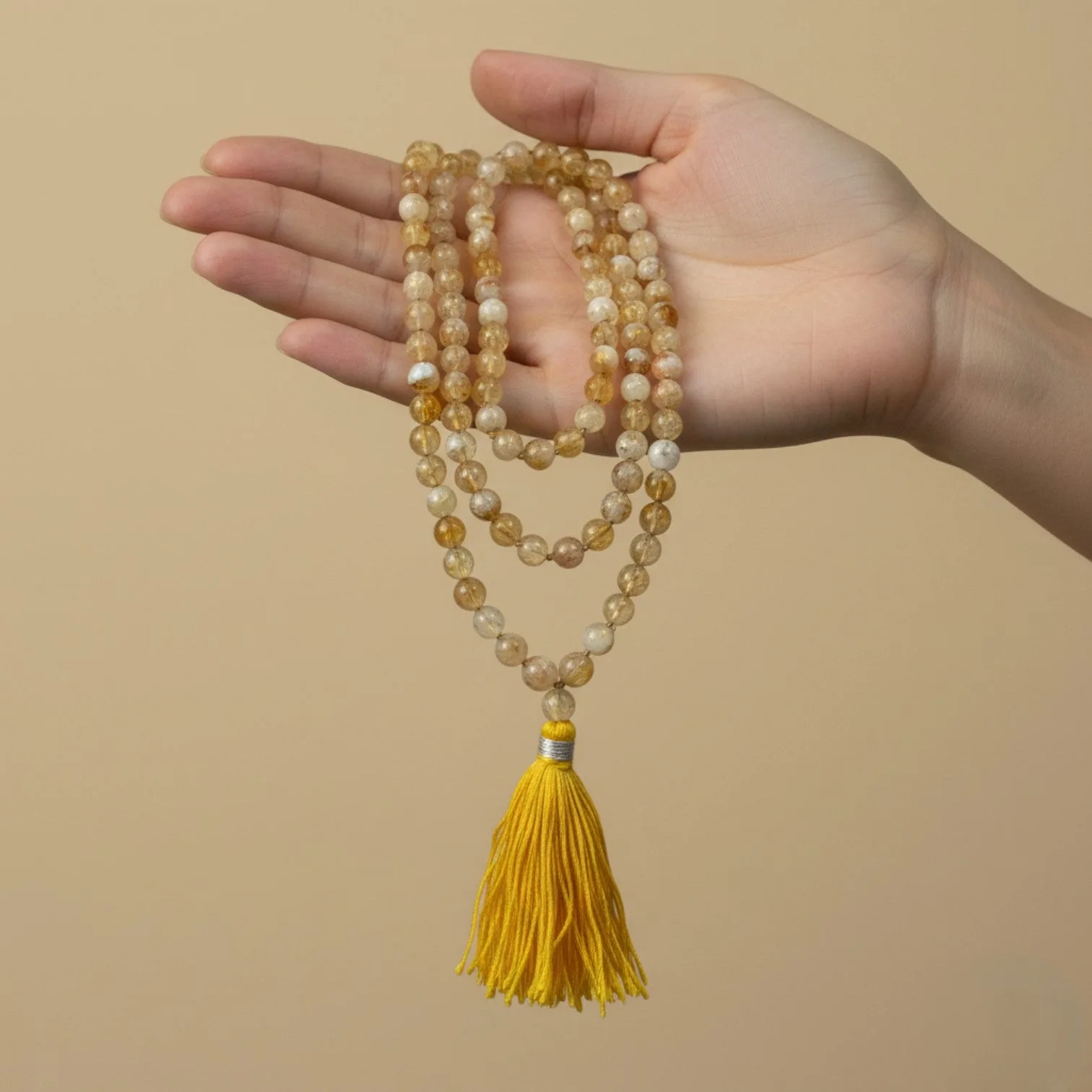 Citrine Mala (108 beads) 8 mm