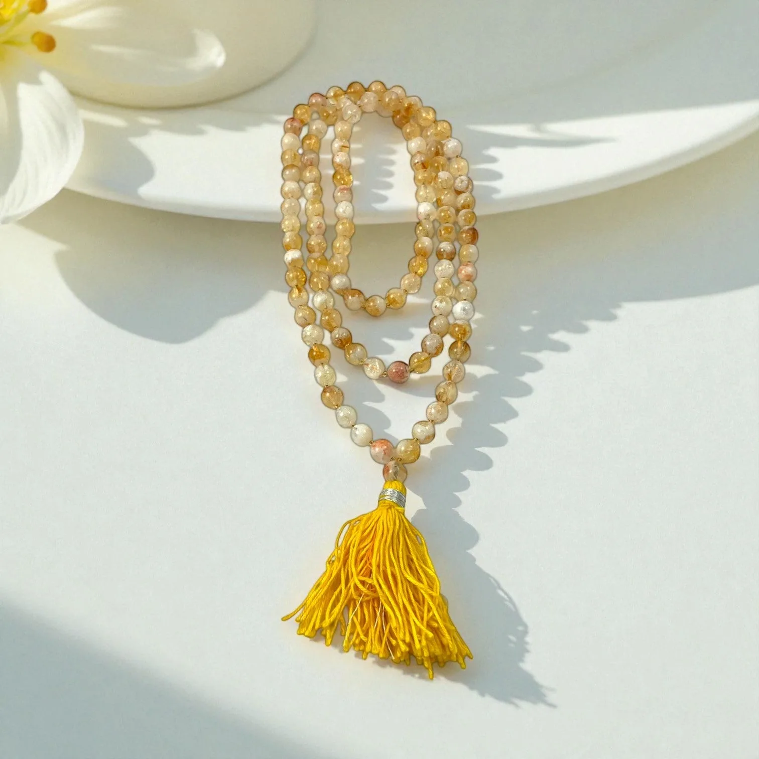 Citrine Mala (108 beads) 8 mm